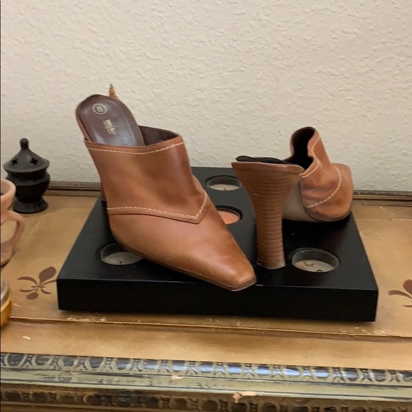 Leather upper mules - Picture 1 of 3